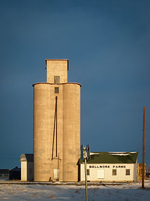 A grain elevator in Nunn. Bellmore Farms.jpg