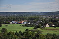 88276 Berg, Schussental und Ortsteil Kasernen, gesehen von der Grund- und Hauptschule Berg