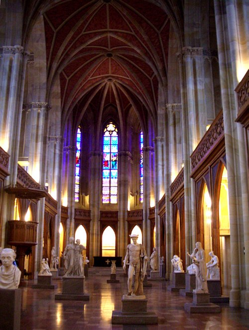 19th-century sculpture on exhibit in the Friedrichswerder Church