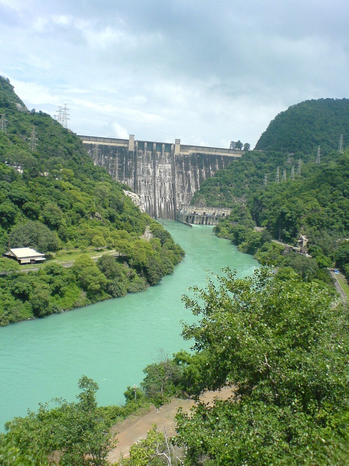 bhakra nangal dam map