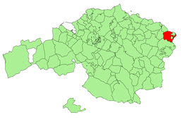 Kaart van Berriatua