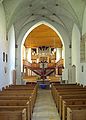 Klosterkirche Herbrechtingen, Innen: Blick vom Chor Richtung Westen.