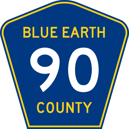 File:Blue Earth County 90 MN.svg