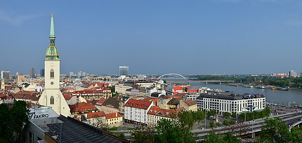 Panorama of Bratislava, Slovakia