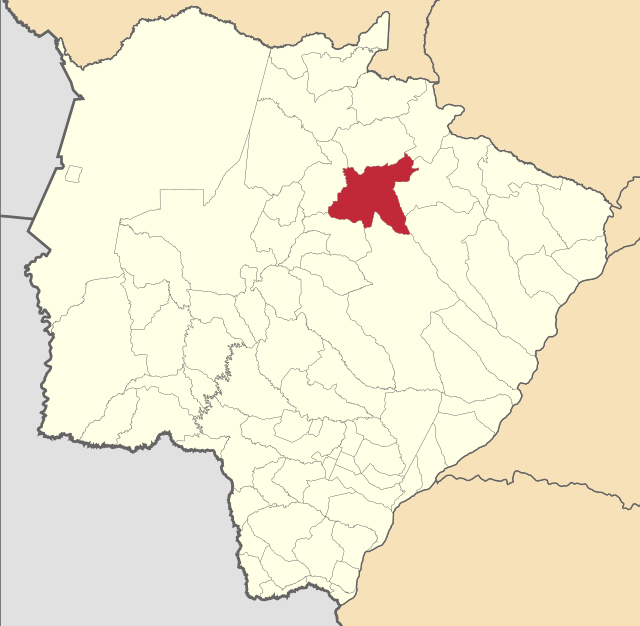 Localização de Camapuã em Mato Grosso do Sul