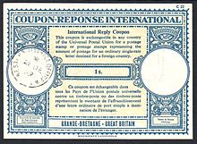 International reply coupon - Wikipedia