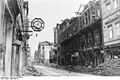 Zerstörungen in der Löhrstraße, rechts der Kaufhof, 1945