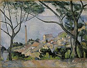 Cézanne-De zee bij L'Estaque-Musée Picasso.jpg