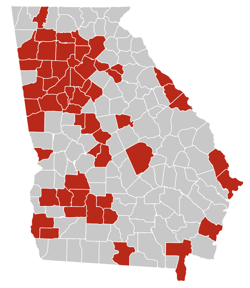 Georgia state. Georgia Map by County. Georgia Territory. Карта банк оф Джорджия.