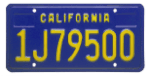 California license plate 1J79500 commercial.gif