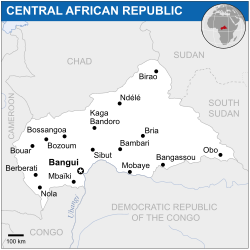 Lokasi Afrika Tengah