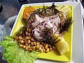 English: Fish ceviche (La Punta, Callao, Peru) Español: Ceviche de pescado (La Punta, Callao, Perú)