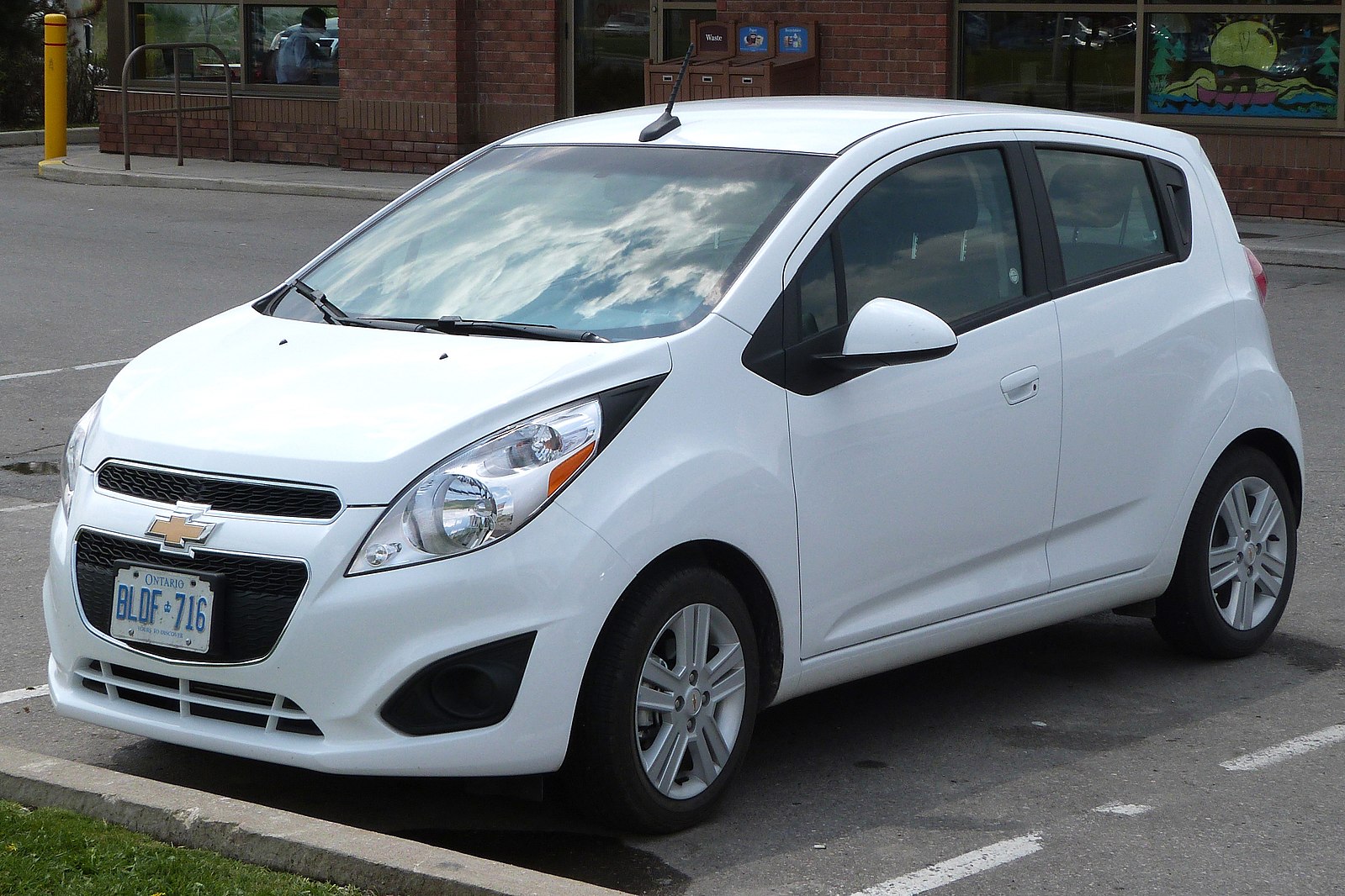 White Chevy Spark