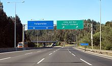 Route 68 at the junction with Route 60 Chile Route 68 Northbound At Route 60.jpg