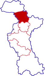 Comté de Huantai - Carte