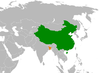 Location map for Bangladesh. And China.