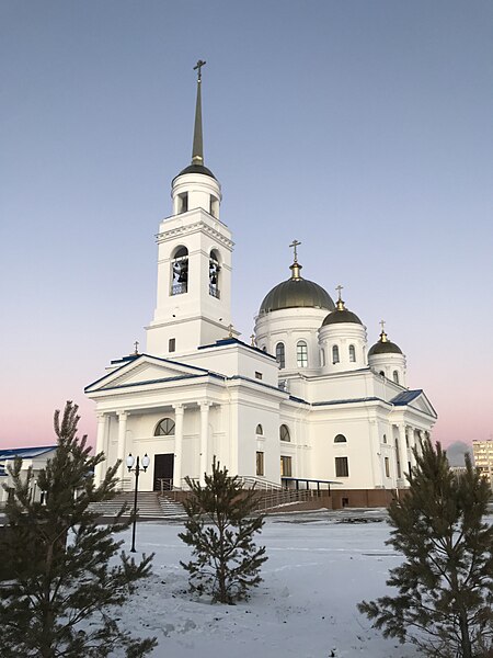 File:Church of the Resurrection of Christ in Kokshetau, Kazakhstan (November, 2020).jpg