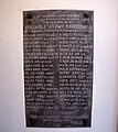 Memorial plaque to the members of the Protestant parish in Cieszyn murdered in Nazi concentration camps