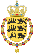 Coat of Arms of Charles I and William II of Württemberg (Order of the Golden Fleece).svg
