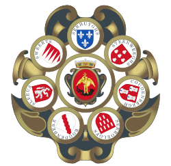 Coats of arms of the 7 Noble Houses of Brussels.svg