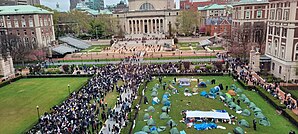 Columbia first Gaza Solidarity Encampment post NYPD arrests.jpg