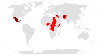 Main conflicts in 2013 Conflicts per year 2013.svg