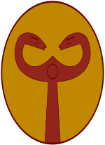 Shield of the Cornuti, according to the Notitia Dignitatum. Cornuti scutum.svg