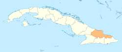 Ligging van Holguín in Cuba