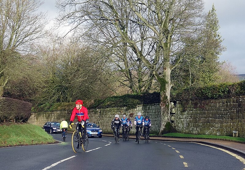 File:Cycling through Bolton Abbey - geograph.org.uk - 5643803.jpg