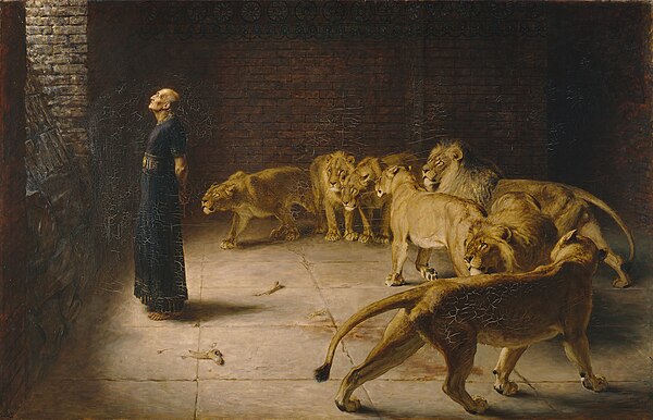 Daniel's Answer to the King by Briton Rivière (1892)