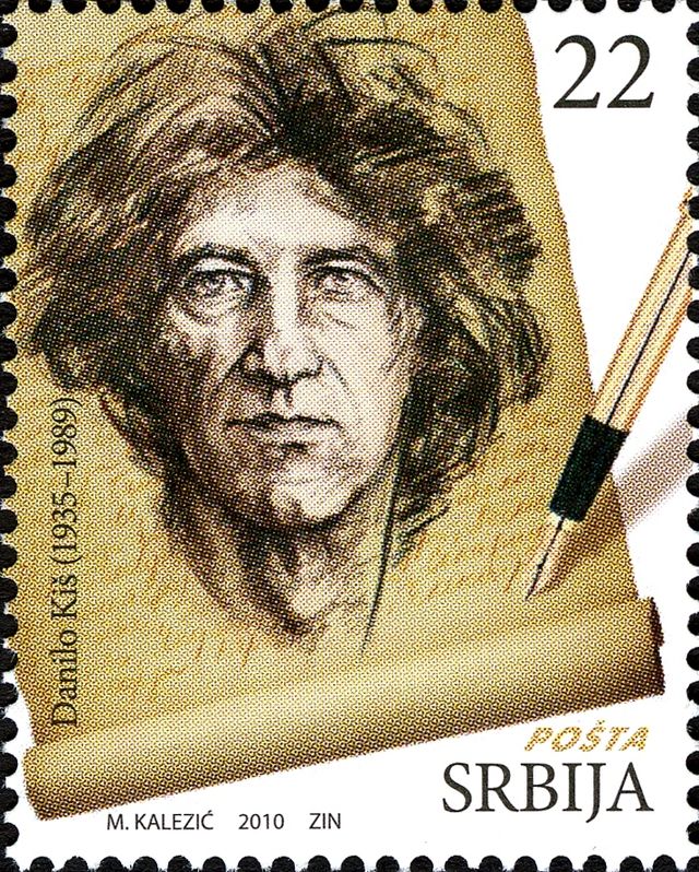 Description de l'image Danilo Kis Serbian Literature Great Men Stamps.jpg.