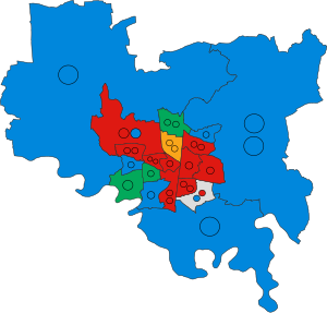 Darlington UK ward map 2023.svg