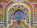 Detalle de la fachada del Templo de San Francisco Acatepec, Puebla, Pue..JPG