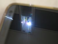 Diffraction of a spotlight over a mobile phone Diffraction from mobile phone.jpg