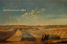 Pre-industrial Dortmund in 1804 Dortmund um 1804.jpg