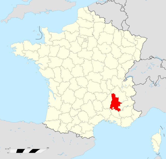 Poziția regiunii Drôme