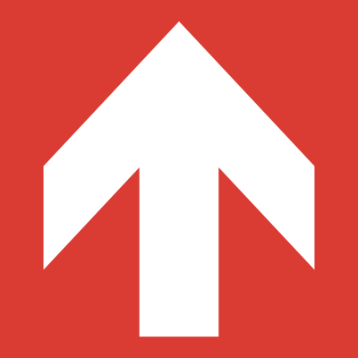 File:EEC Safety Sign 1992 - Fire-fighting Arrow - Up.svg