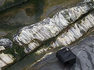 <span class="mw-page-title-main">Striation (geology)</span> Groove, created by a geological process, on the surface of a rock or a mineral