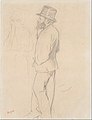 Edgar Degas: Édouard Manet beim Rennen, um 1865