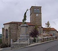 Opferstein und Kirche Saint-Georges
