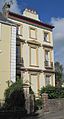 English: Egyptian Lodge, Val Plaisant, Saint Helier, Jersey - built 1837, Egyptian Revival detailing on façade