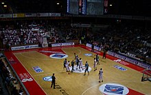 Match de Pro A au Colisée de Chalon-sur-Saône, entre l'Élan Chalon et Clermont (en 2008)