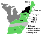 Electoral map, 1788–89 election