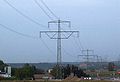 C1-Mast mit demontierten unteren Leiterseilen zwischen Ludwigsburg-Hoheneck und Neckarwestheim