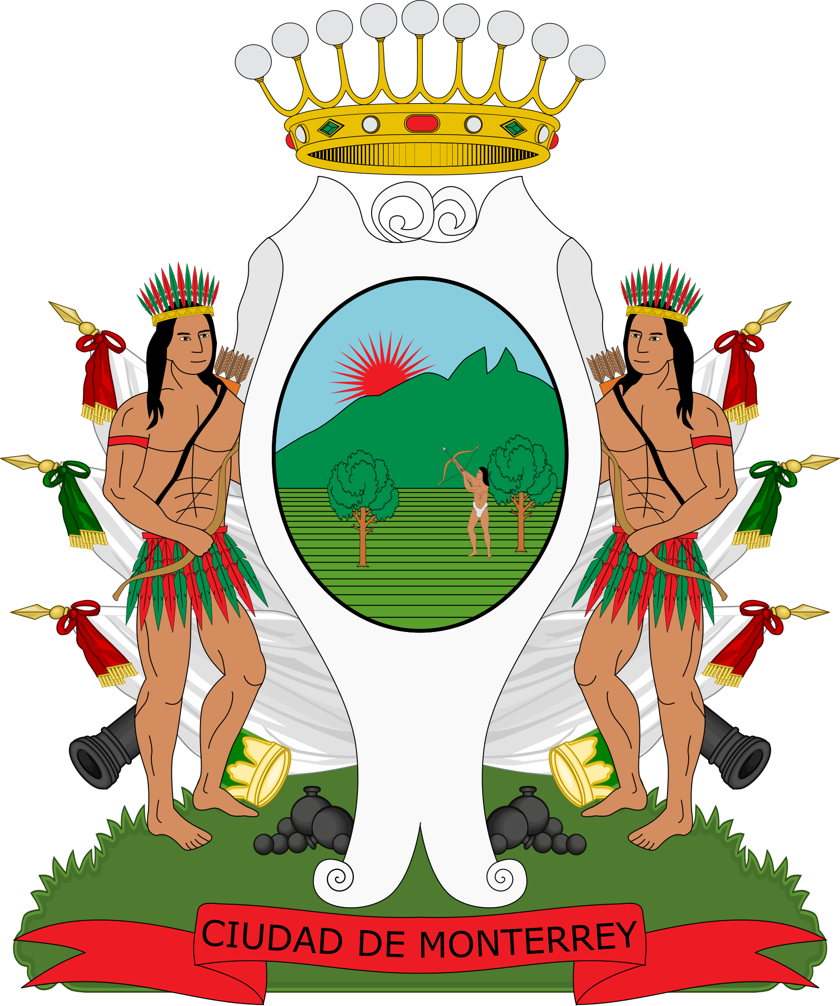 File:Escudo de Monterrey, Nuevo León, México.svg - Wikimedia Commons