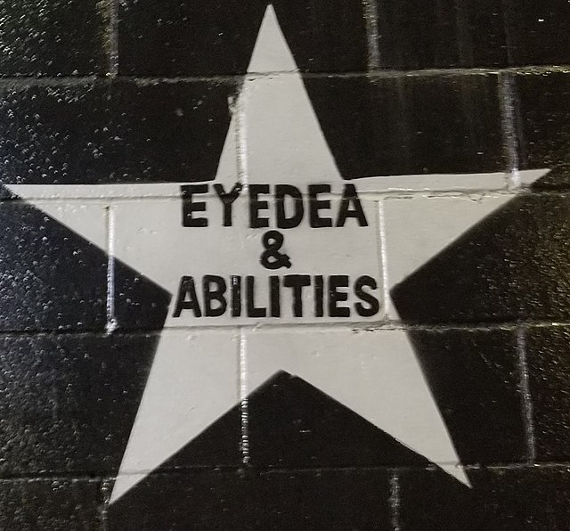 Eyedea & Abilities' star on the outside mural of the Minneapolis nightclub First Avenue