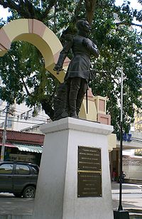 Estatua de Ezequiel Zamora, en su ciudad natal, Cúa