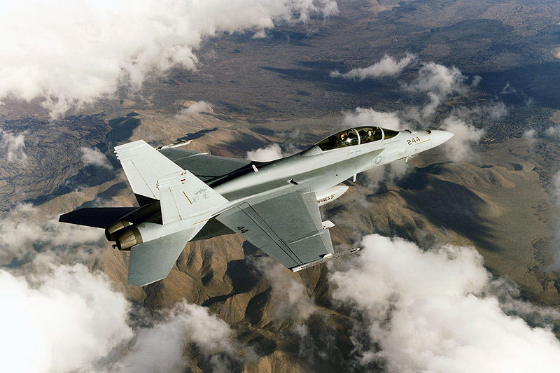 File:FA-18 Super Hornet VX-9 with AESA radar.jpg