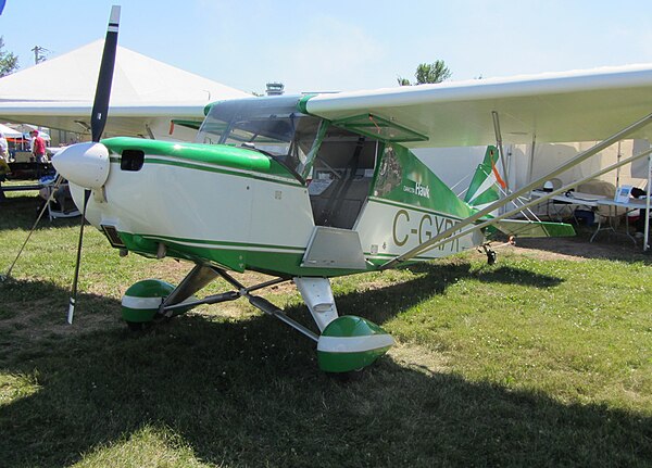 Dakota Hawk on display