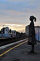 Female statue at Brixton station